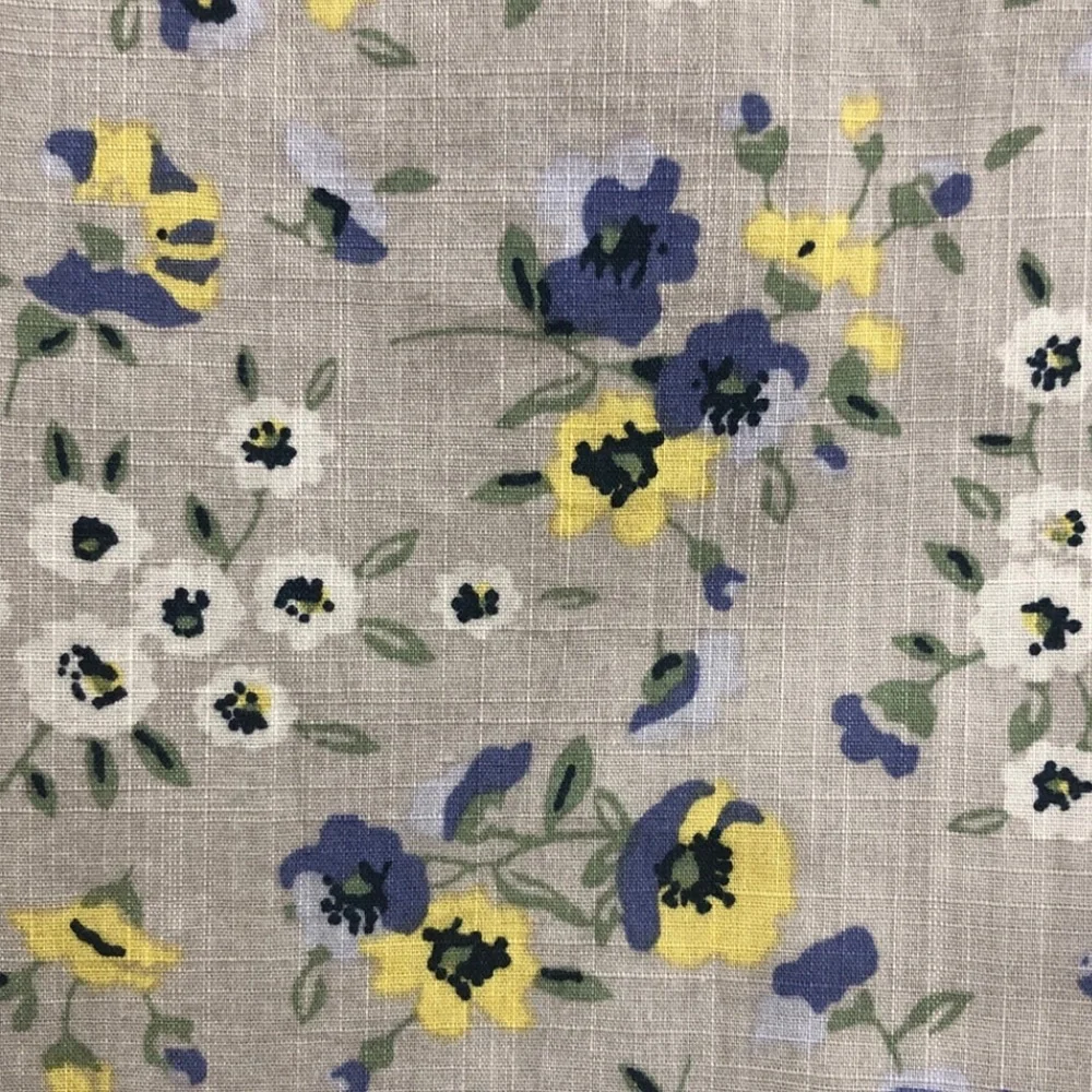 J. Crew Gray Floral Button Down Shirt